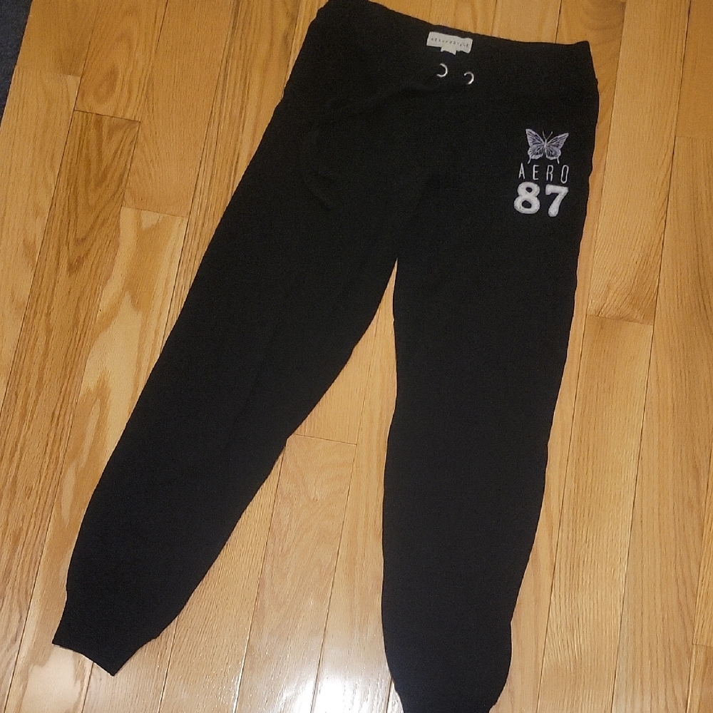 Aeropostale Black Casual Sweatpants